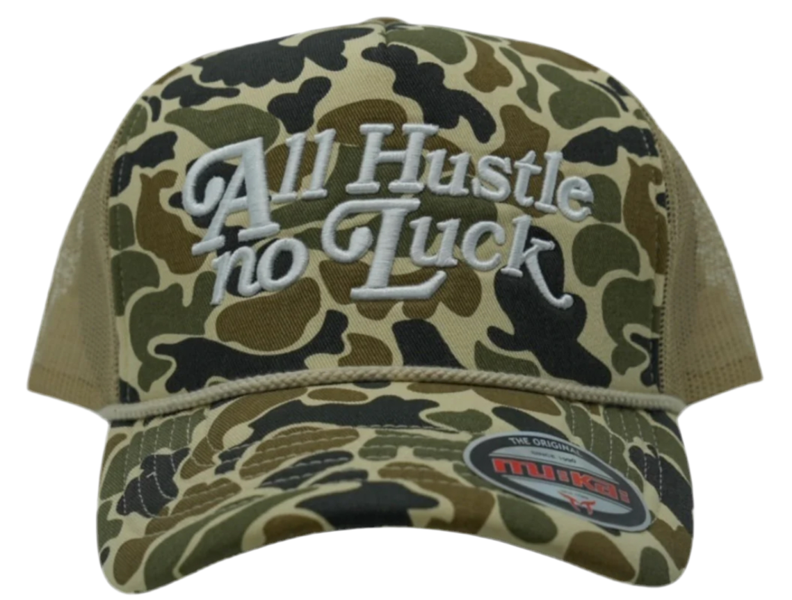 All Hustle No Luck Foam Trucker Hat