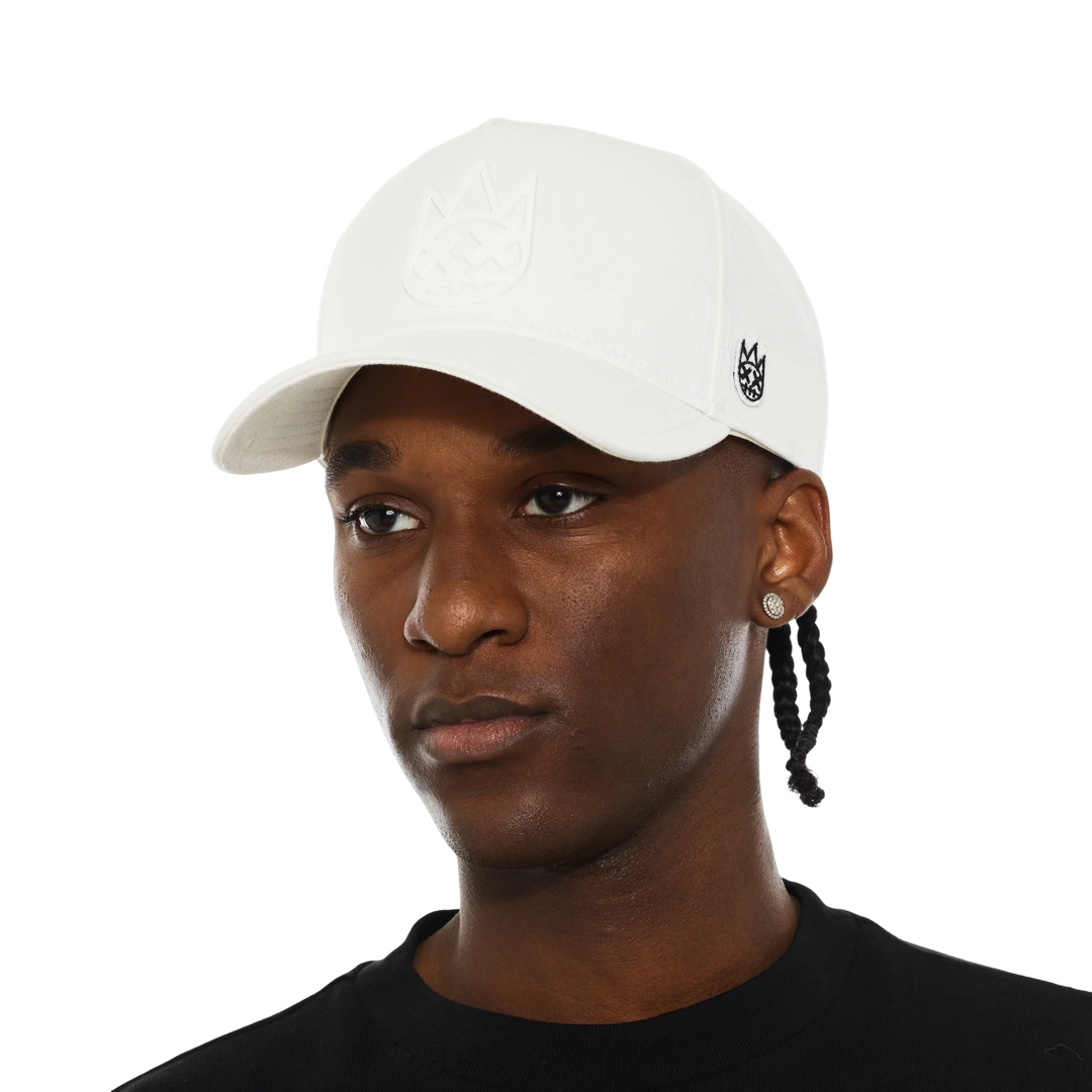 Cult's Logo Mesh Back Trucker Hat "Shimuchan" in Winter White