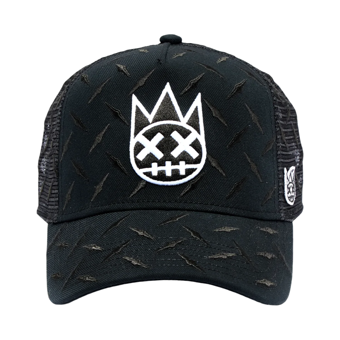 Cult's Diamond Plate Trucker Hat in Black