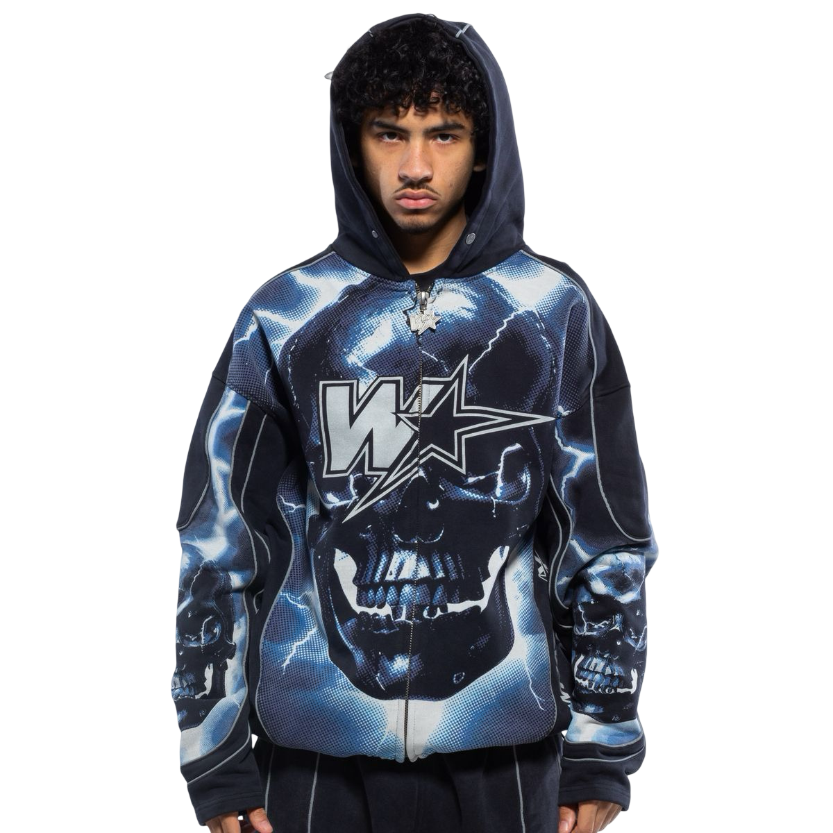 Wrathboy skull fullzip hoodie