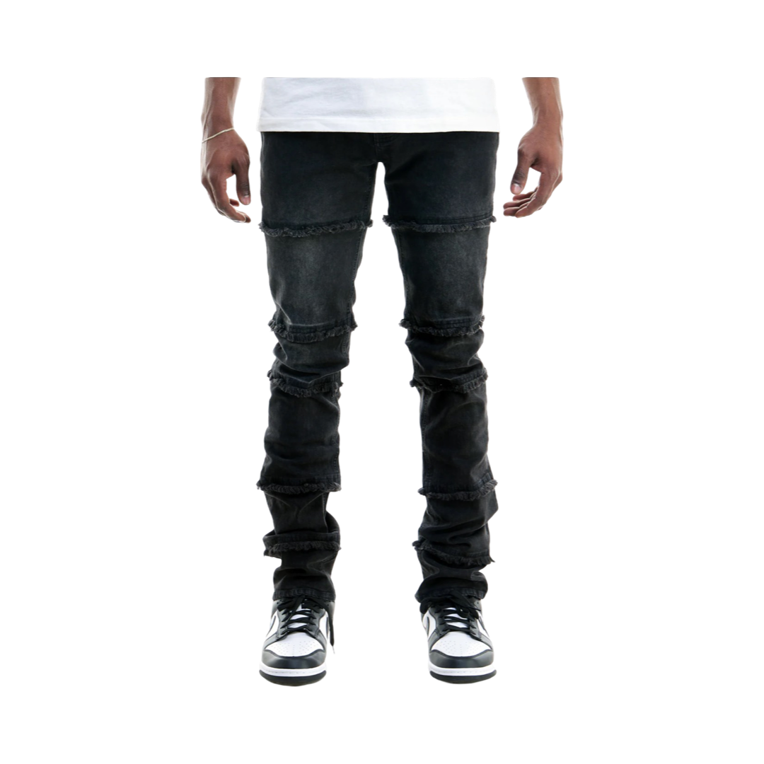 PANELLED JEANS