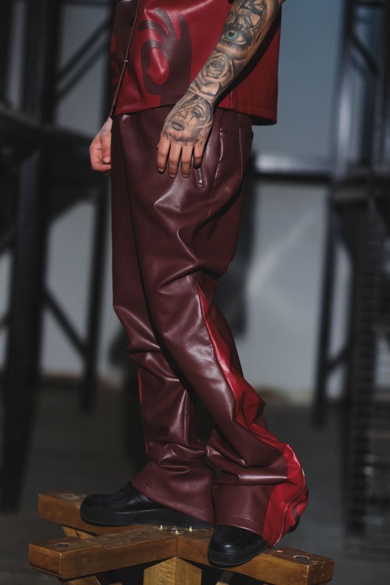 Tribal colorblock button up set