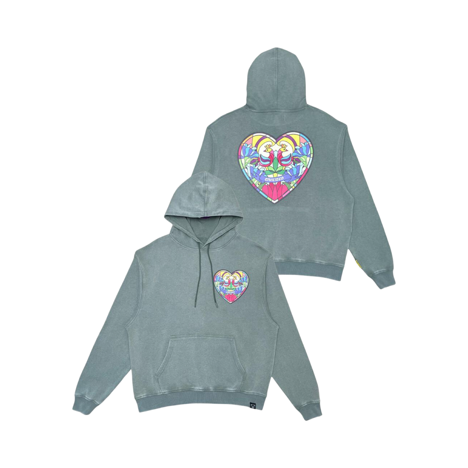 WASHED HEART HOODY