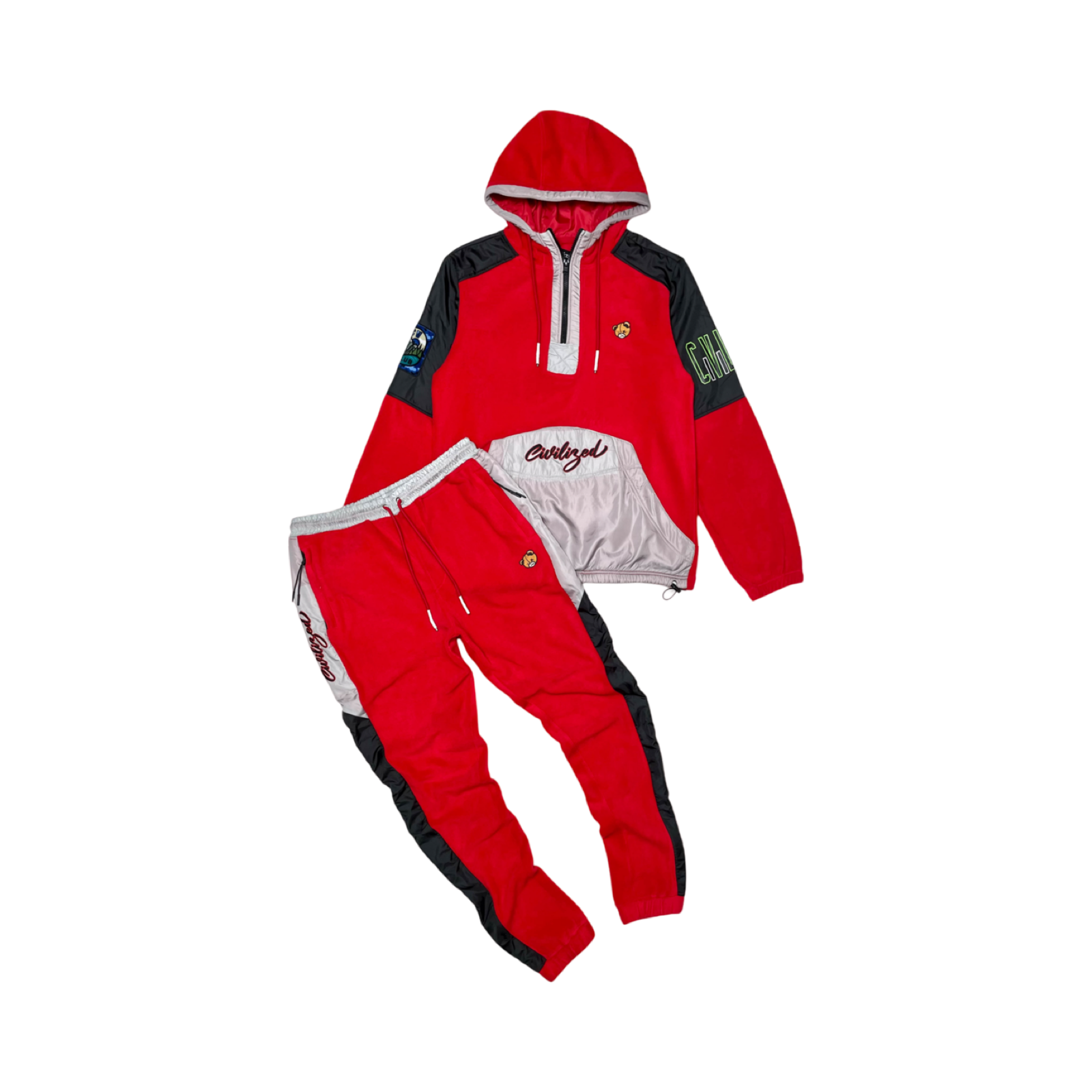 POLAR FLEECE SET W/ NYLON TRIM