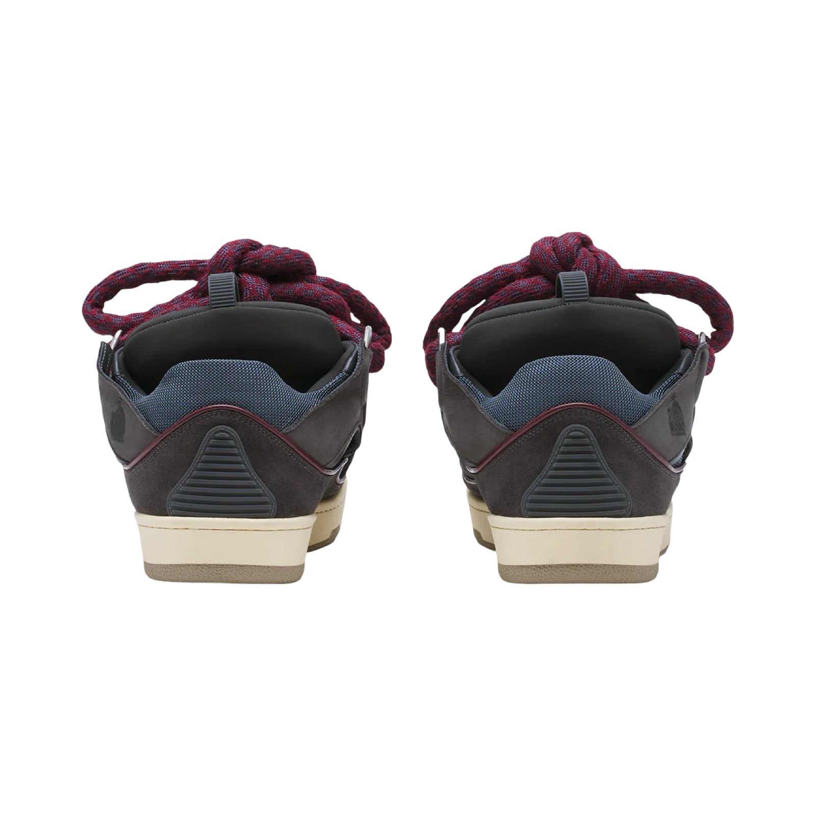 CURB SNEAKERS IN LEATHER WITH SNAKE LACES