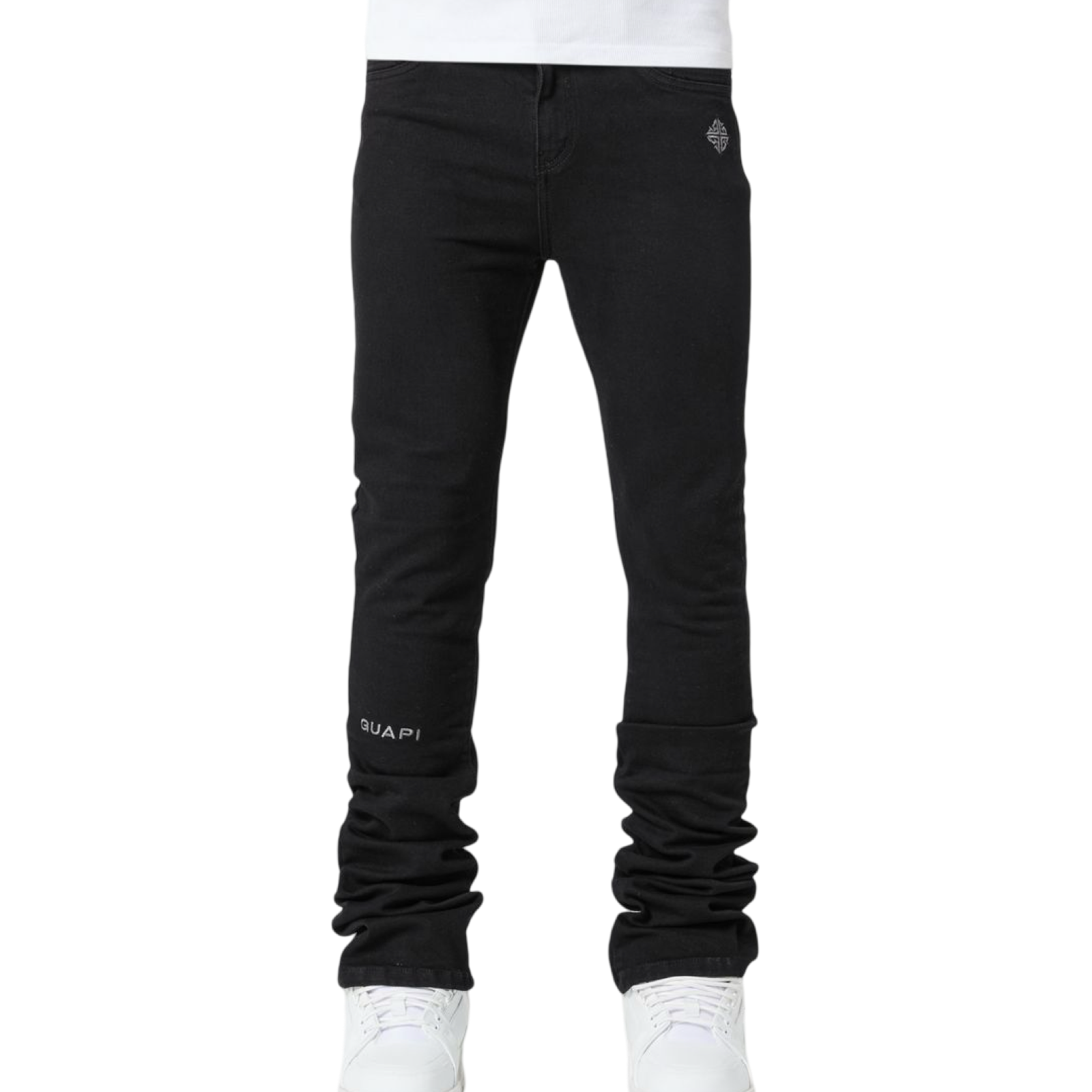 Obsidian Black Basics Stacked Denim