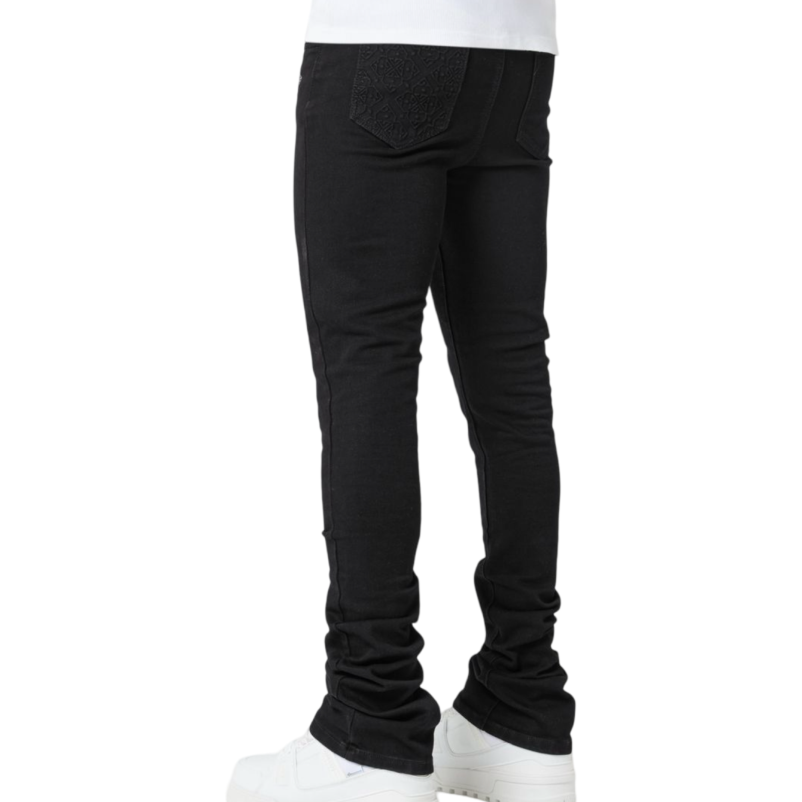 Obsidian Black Basics Stacked Denim