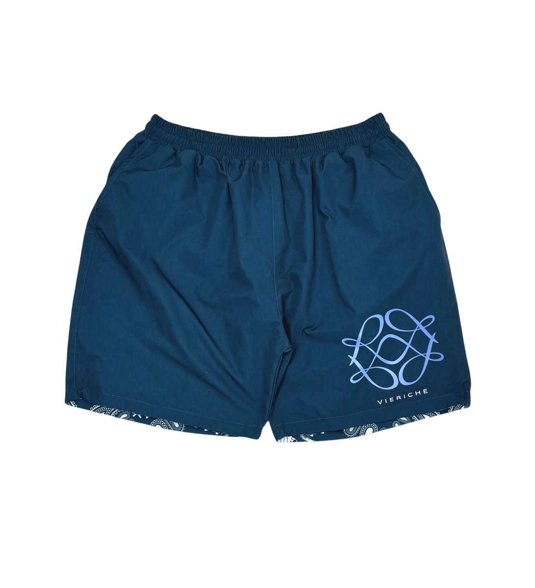 Reversible paisley shorts