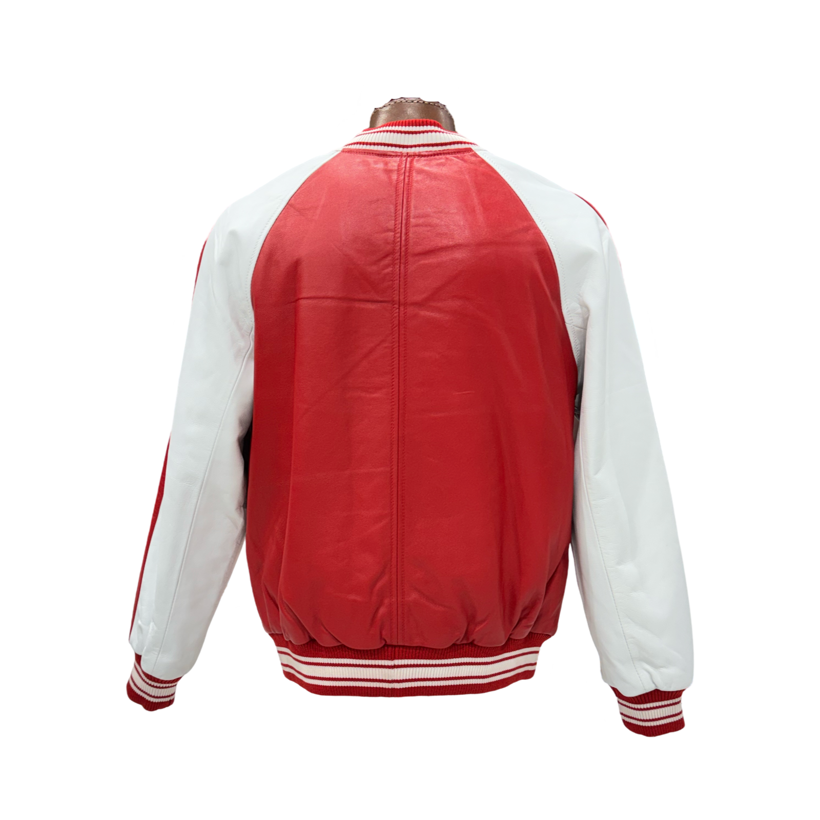 BASEBALL JACKET PERFORATED LEATHER