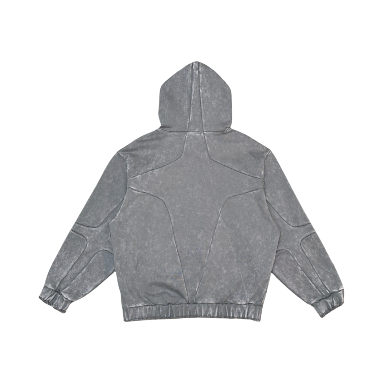 Garment-dyed heavyweight cotton fleece hoodie