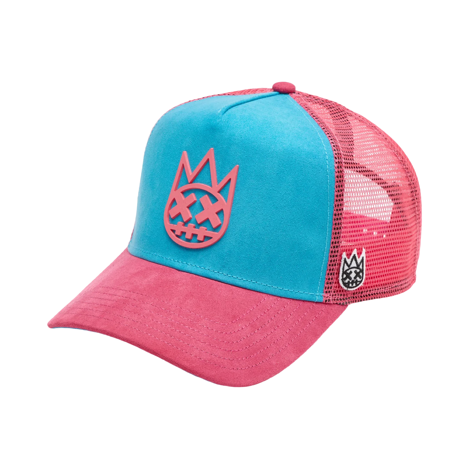 Cult's Logo Mesh Back Trucker Hat "Shimuchan" in Electric Blue