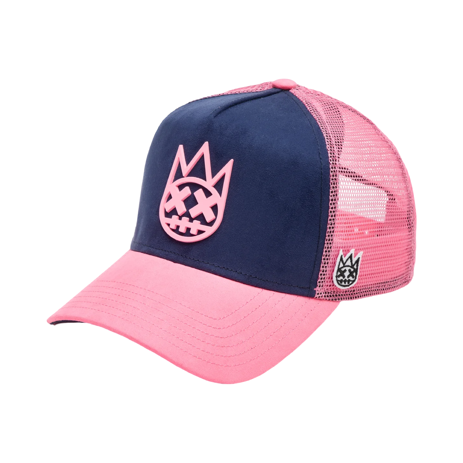 Cult's Logo Mesh Back Trucker Hat "Shimuchan" in Midnight Blue