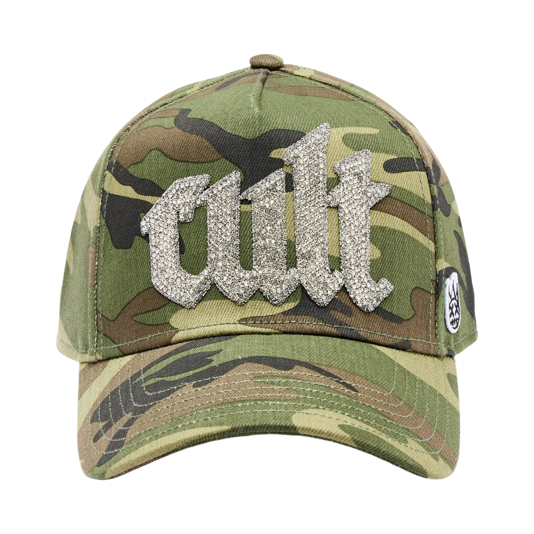 Cult's Crystal Cult Script Logo Hat in Camo