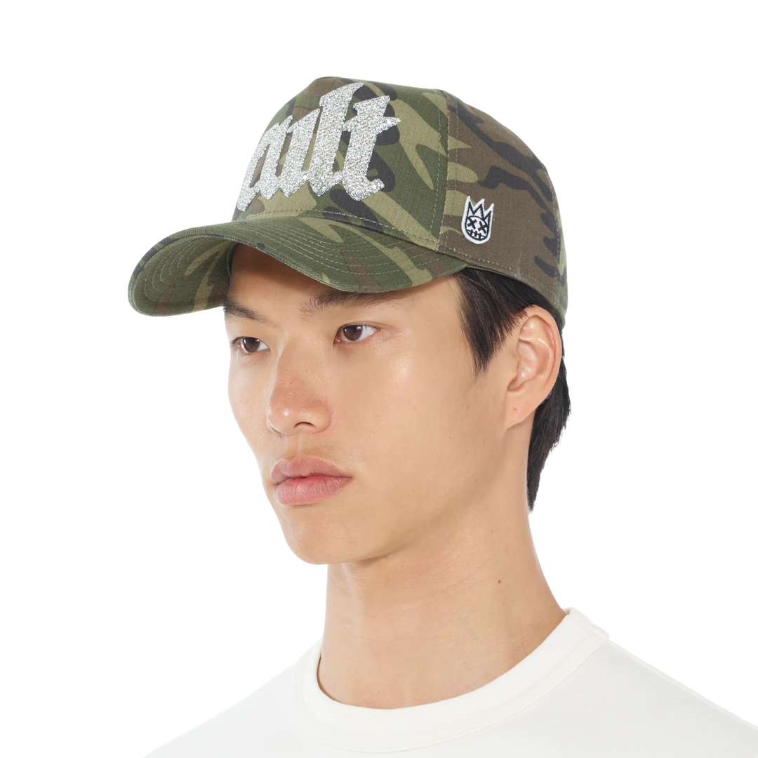 Cult's Crystal Cult Script Logo Hat in Camo