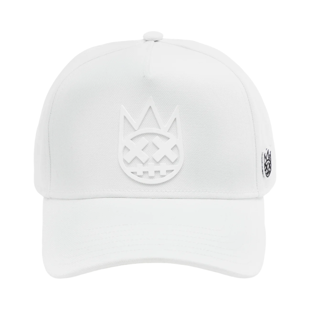 Cult's Logo Mesh Back Trucker Hat "Shimuchan" in Winter White