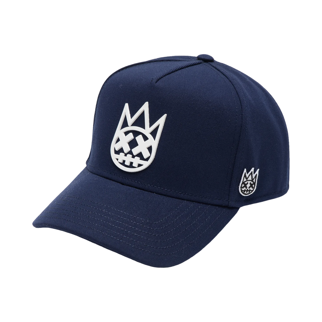 Cult's Logo Mesh Back Trucker Hat "Shimuchan" in Midnight Blue