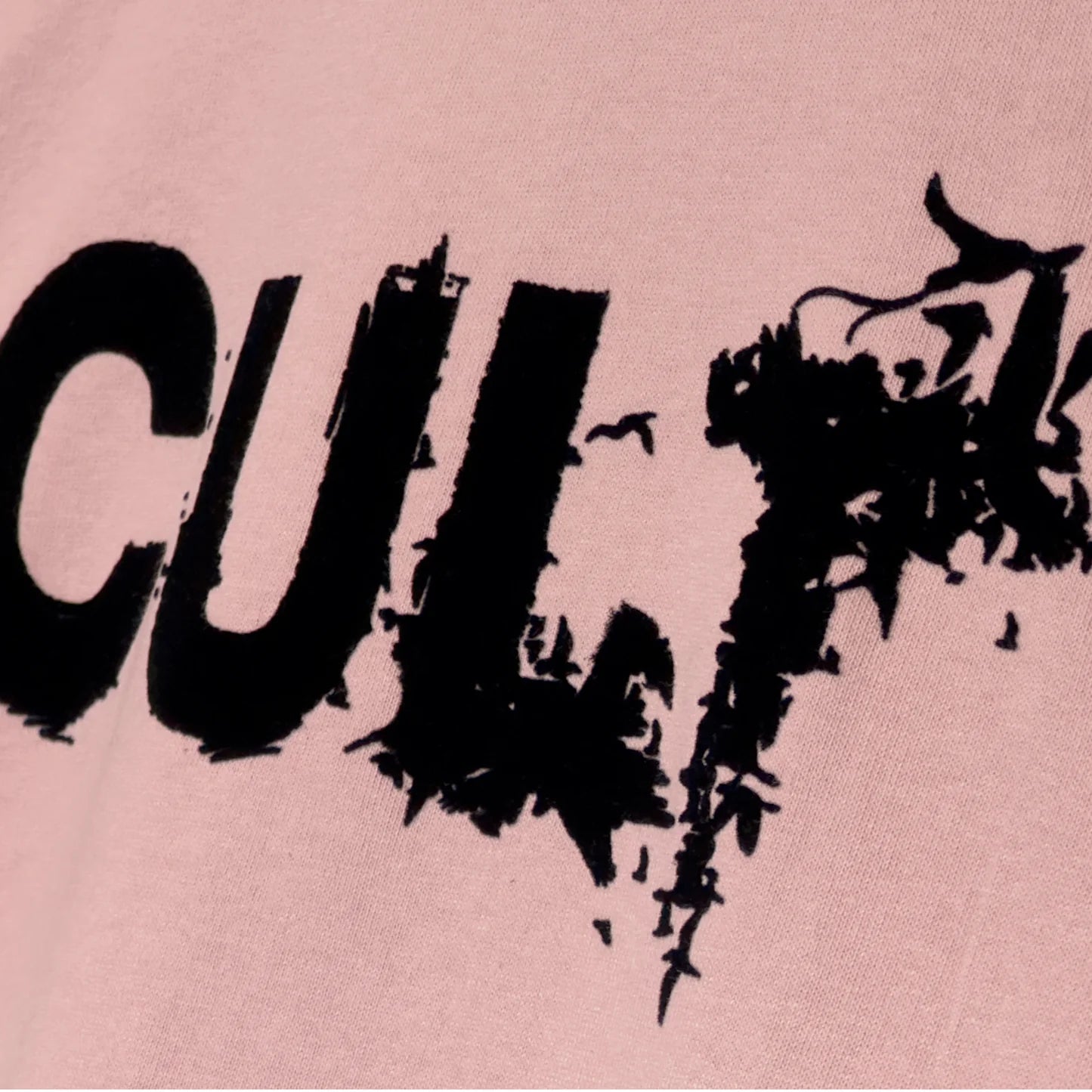 Cult's Oversized Heavyweight Boxy Short Sleeve Crew Neck Tee "Flocking Birds