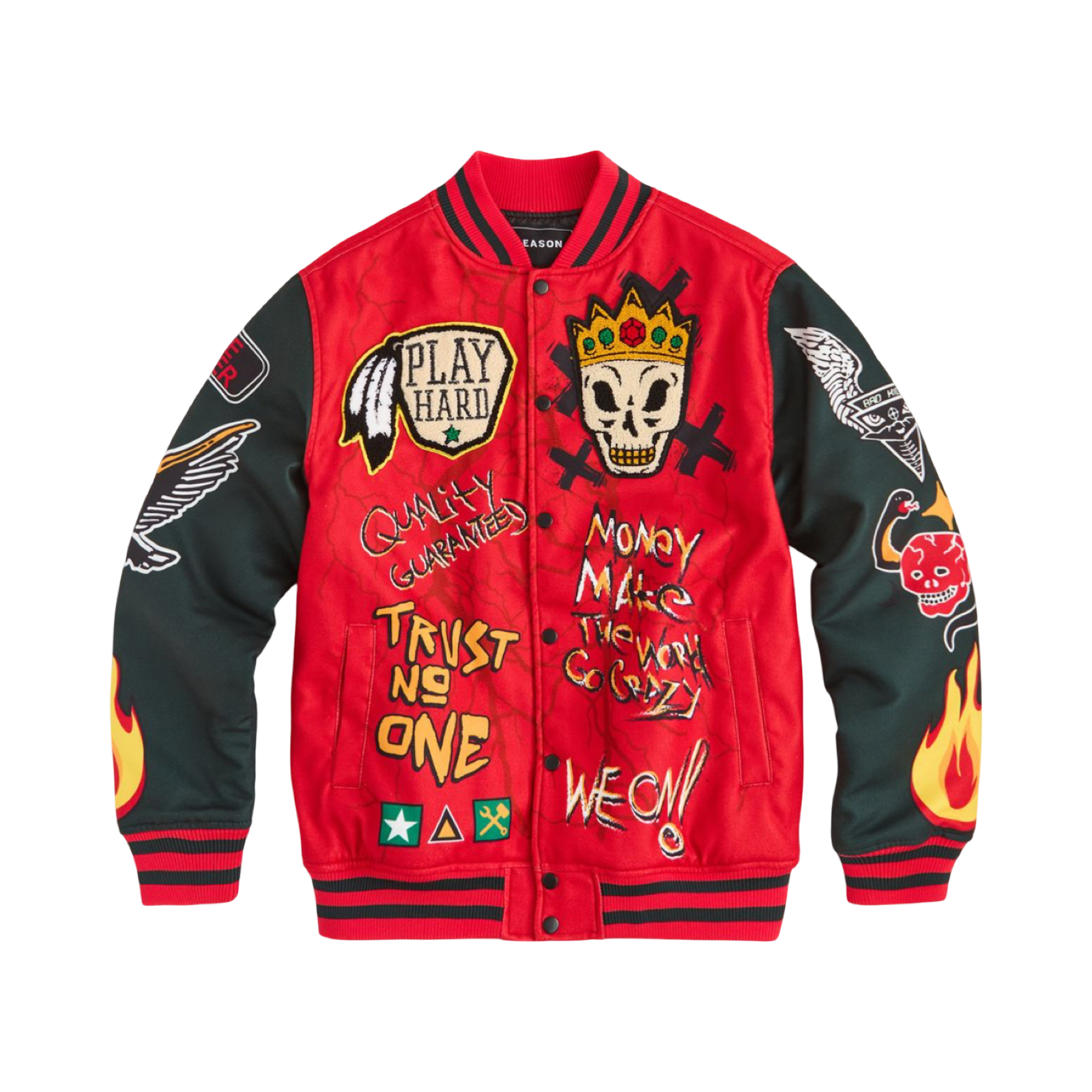 Work Hard Varsity Jacket