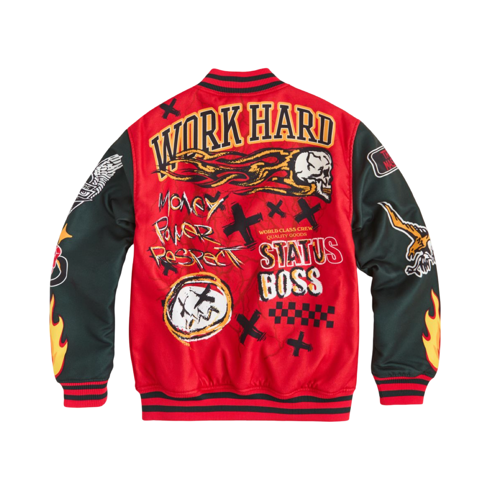 Work Hard Varsity Jacket