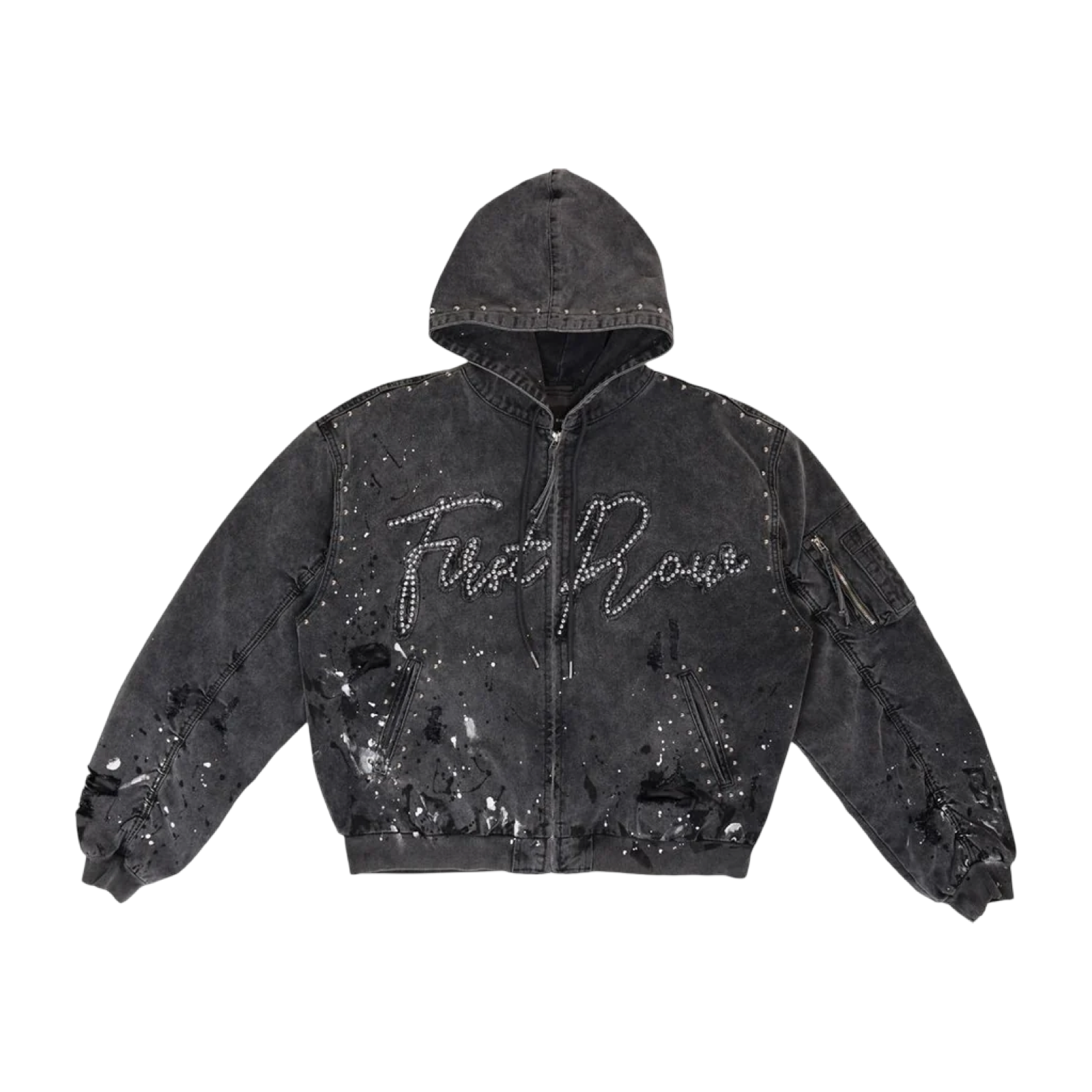 First Row 'Stud Logo' Hood Jacket
