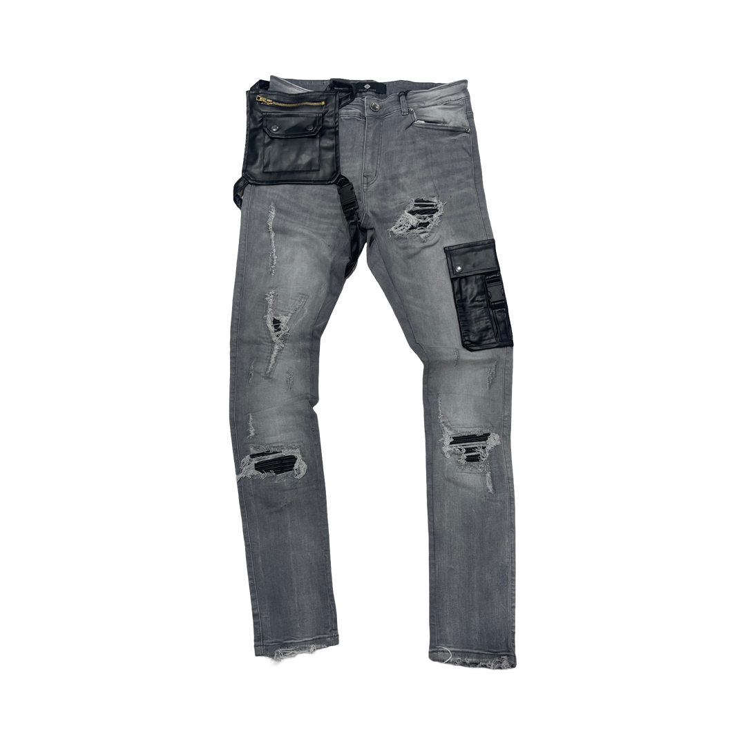 Pu RIP & Repair Cargo Denim