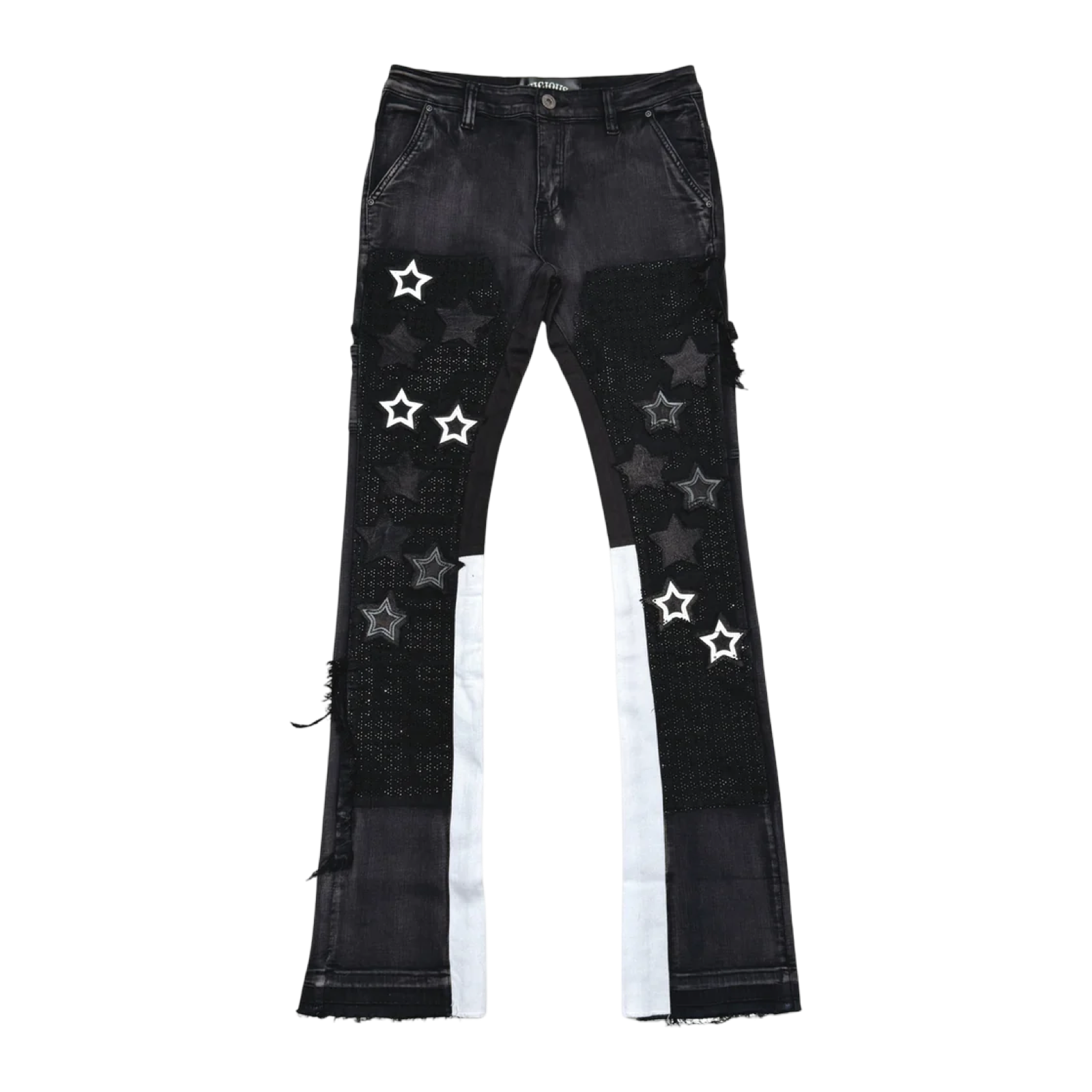 FLARE DENIM W/ STAR & RHINESTONE