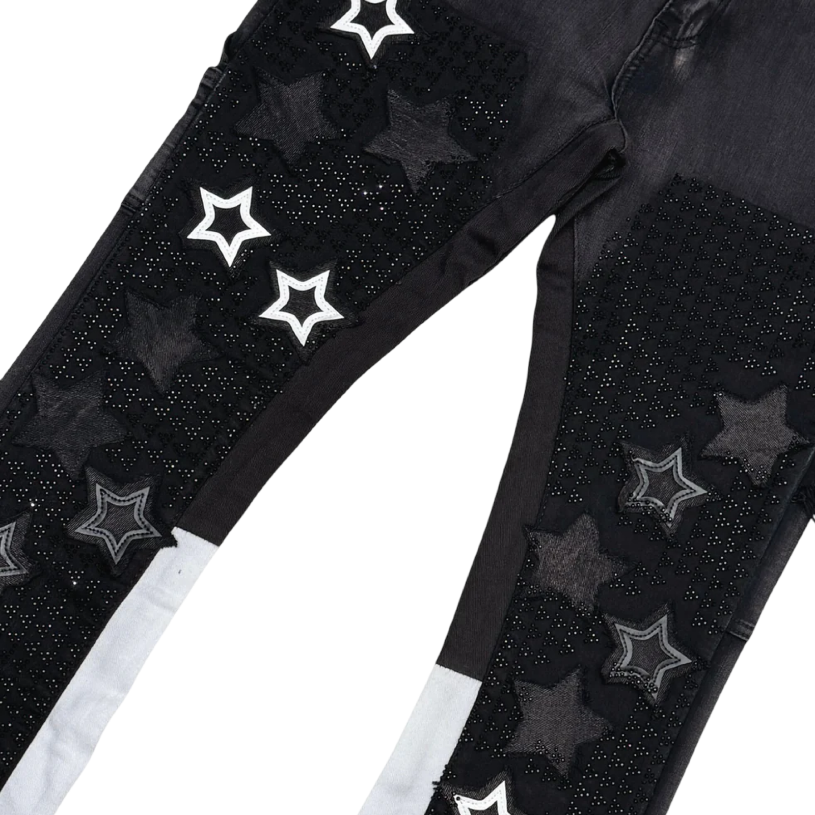 FLARE DENIM W/ STAR & RHINESTONE