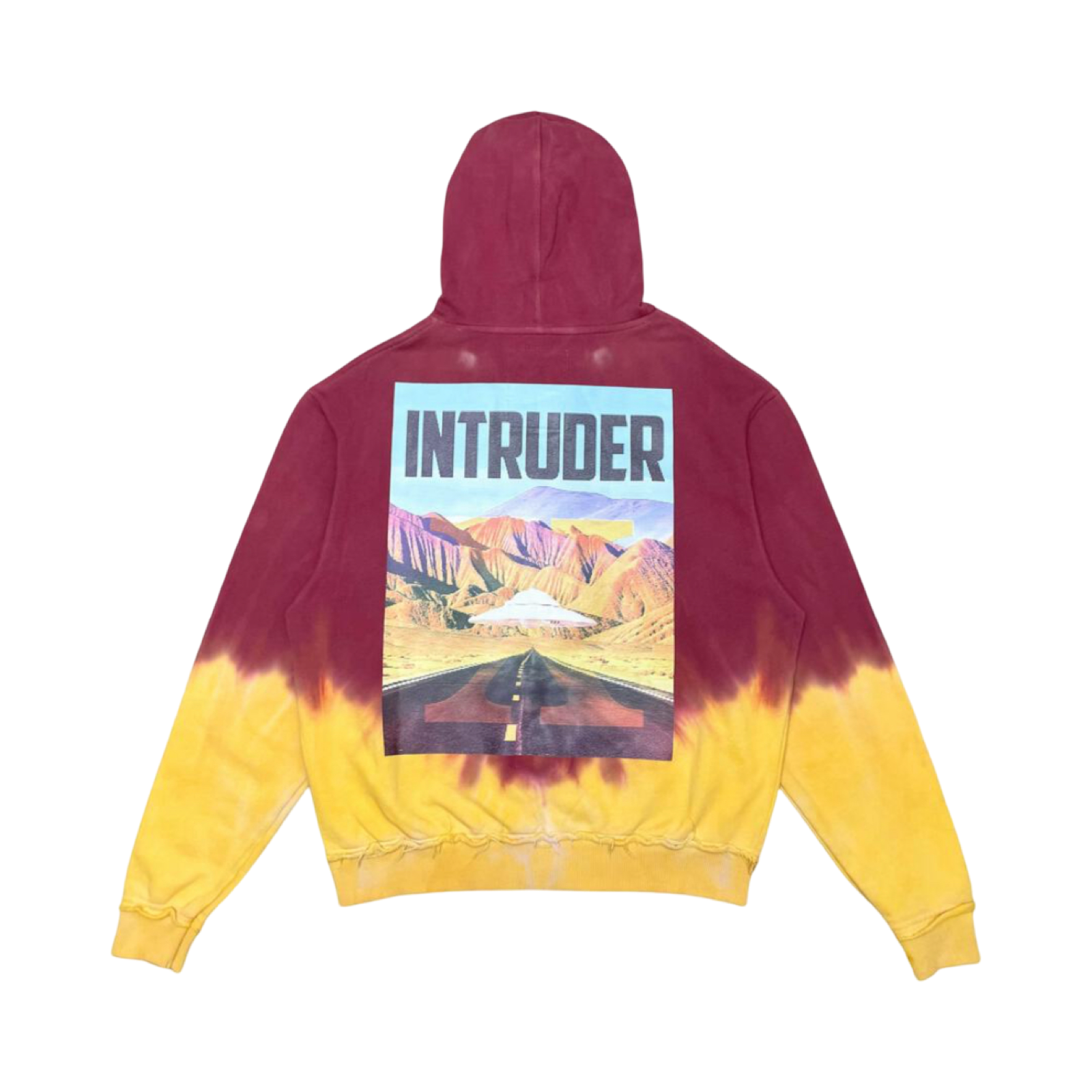 INTRUDER WASHED TIE-DYE ZIP UP HOODIE