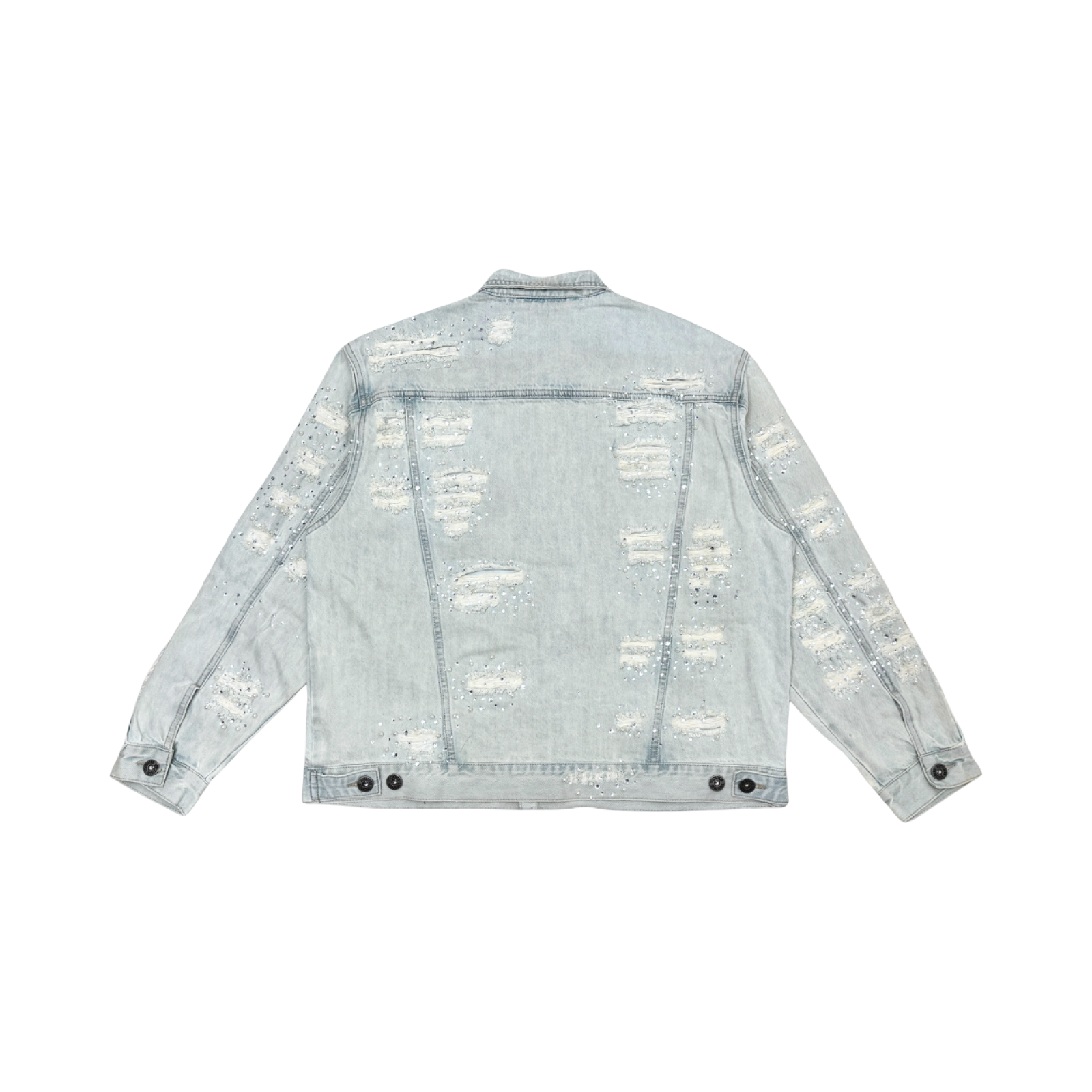 PREMIUM DENIM JACKETS WITH PEARL / RIHNESTONES