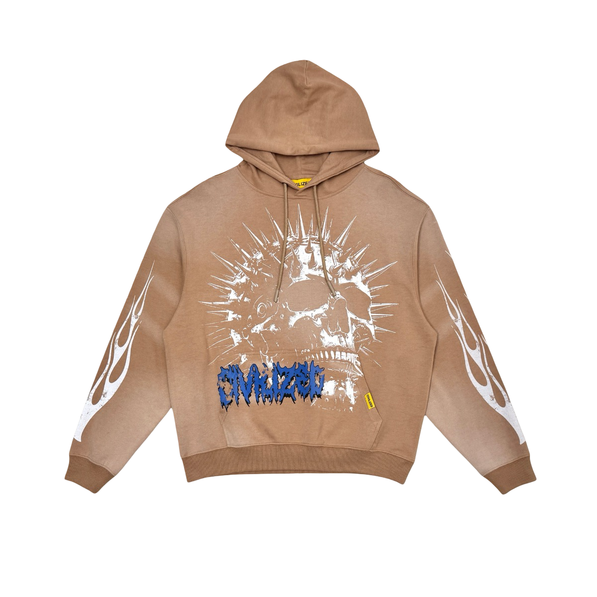 SKULL WASHED PULLOVER HOODIE