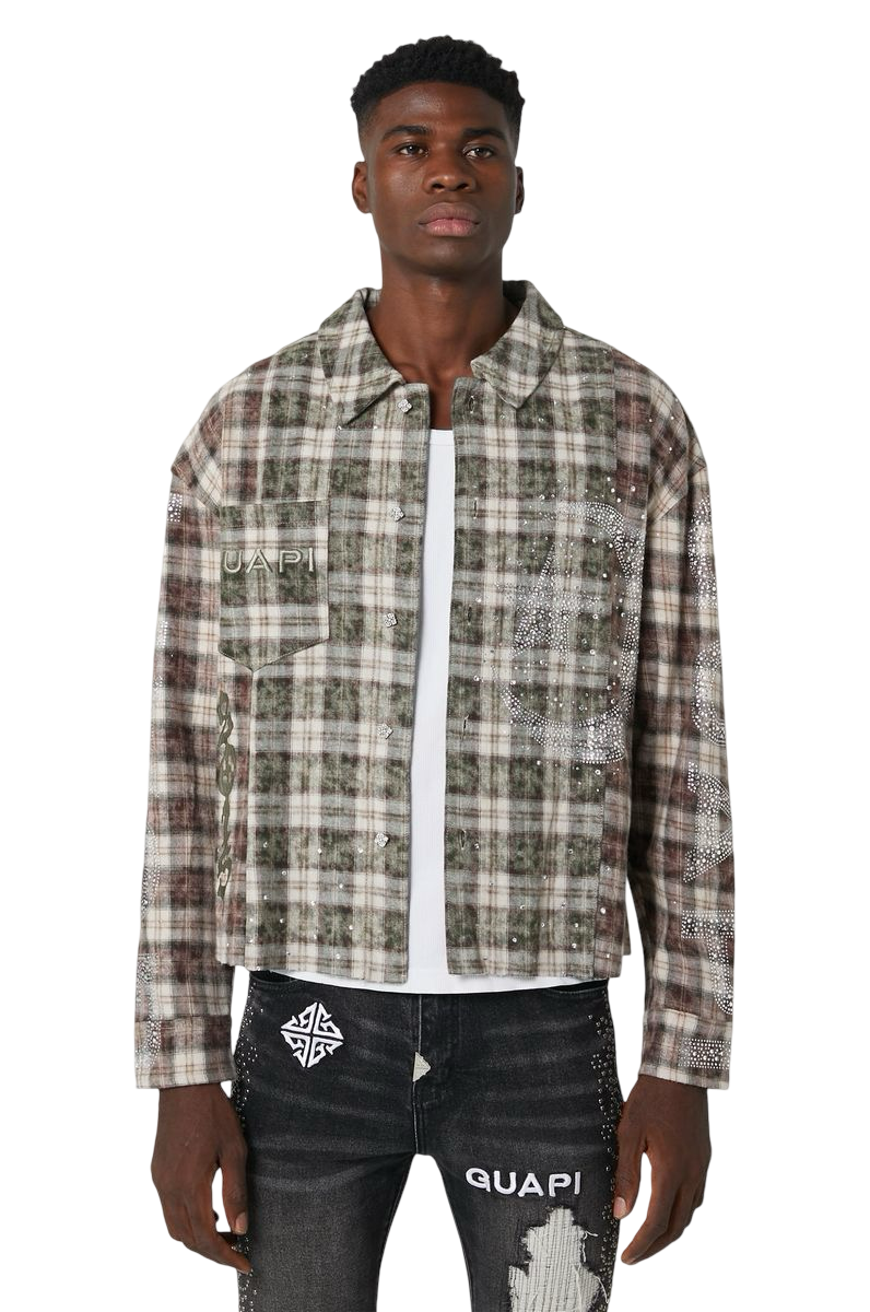 Mocha Crescent Flannel