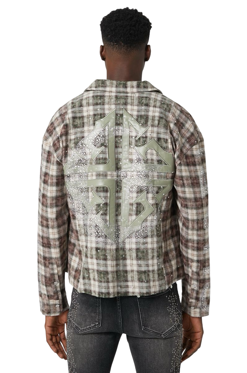 Mocha Crescent Flannel