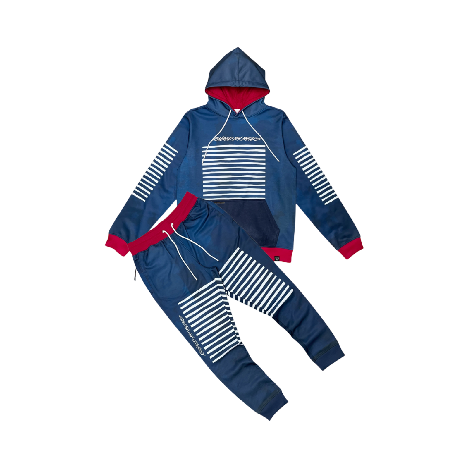 RAISED BY BEARS JOGGER SET W/ SUEDE TRIM