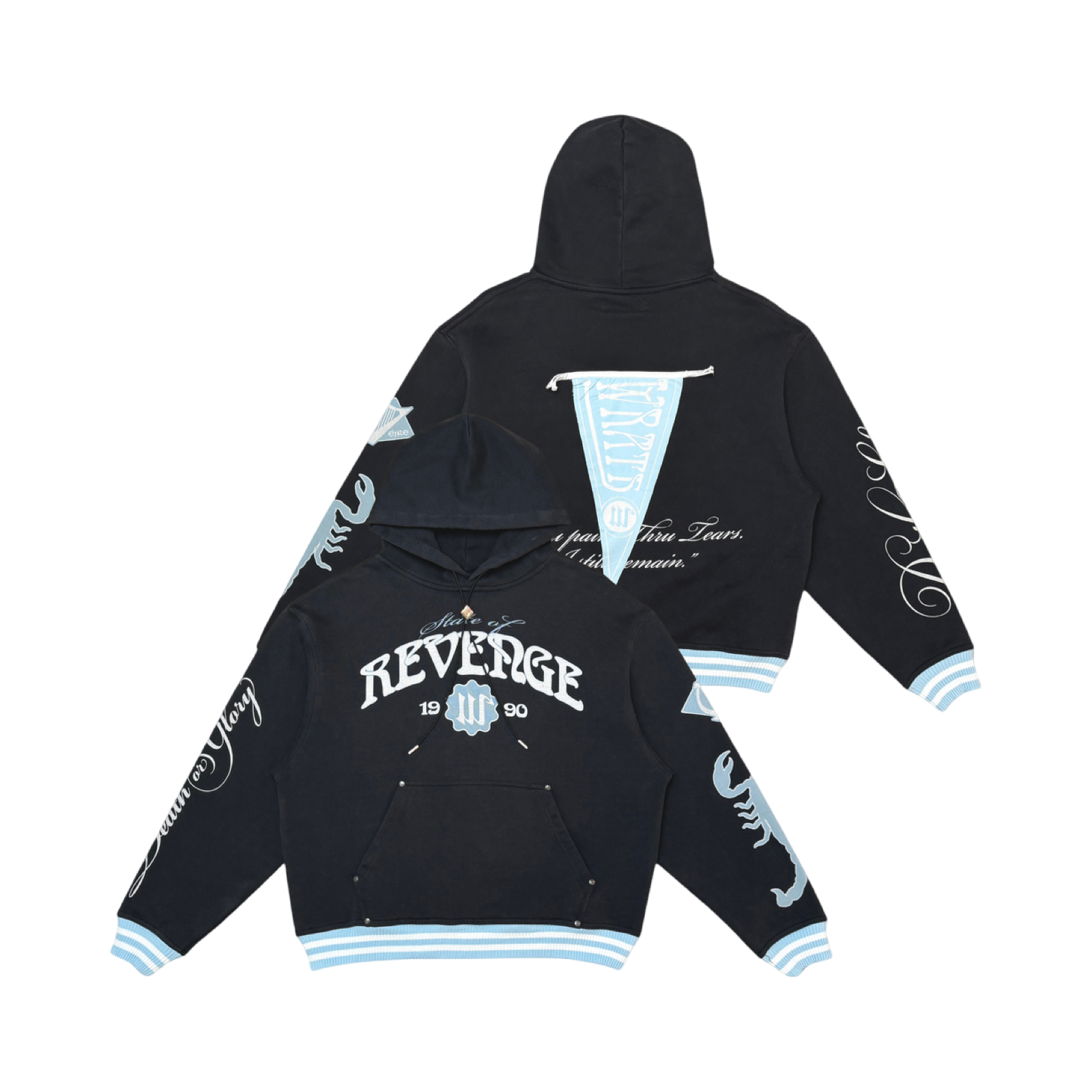 VARSITY REVENGE FLAG HOODIE